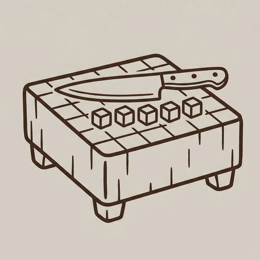 Butcherblock — a butcher block where each session is chopped into even pieces